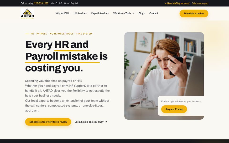 AHEAD Human Resources homepage